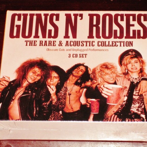 Guns N' Roses The Rare & Acoustic Collection 3-CD ~ Obscure & Unplugged ~ New! - Picture 2 of 2